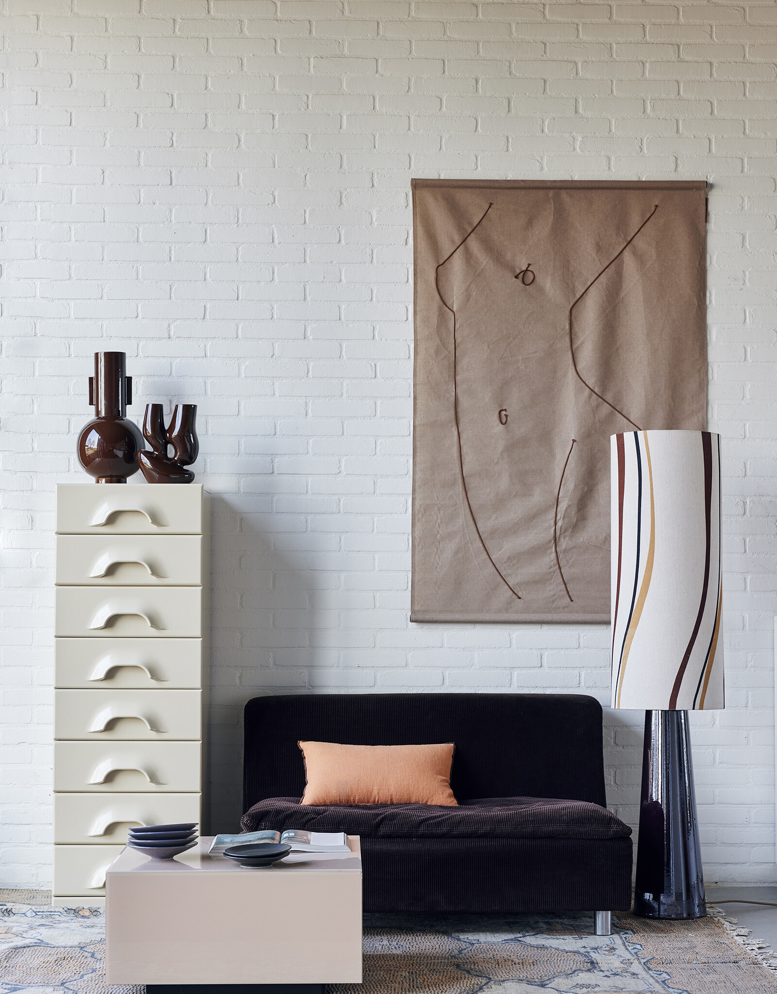 HKliving Tapijt - Square overtufted