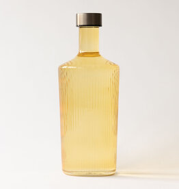 Paveau Waterfles - Yellow - ribbels