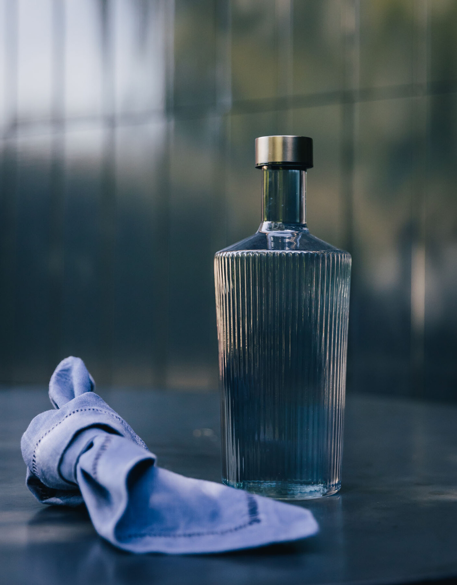 Paveau Waterfles - Twilight  grey - ribbels