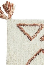 Madam Stoltz Tapijt - Cotton rug with tassels