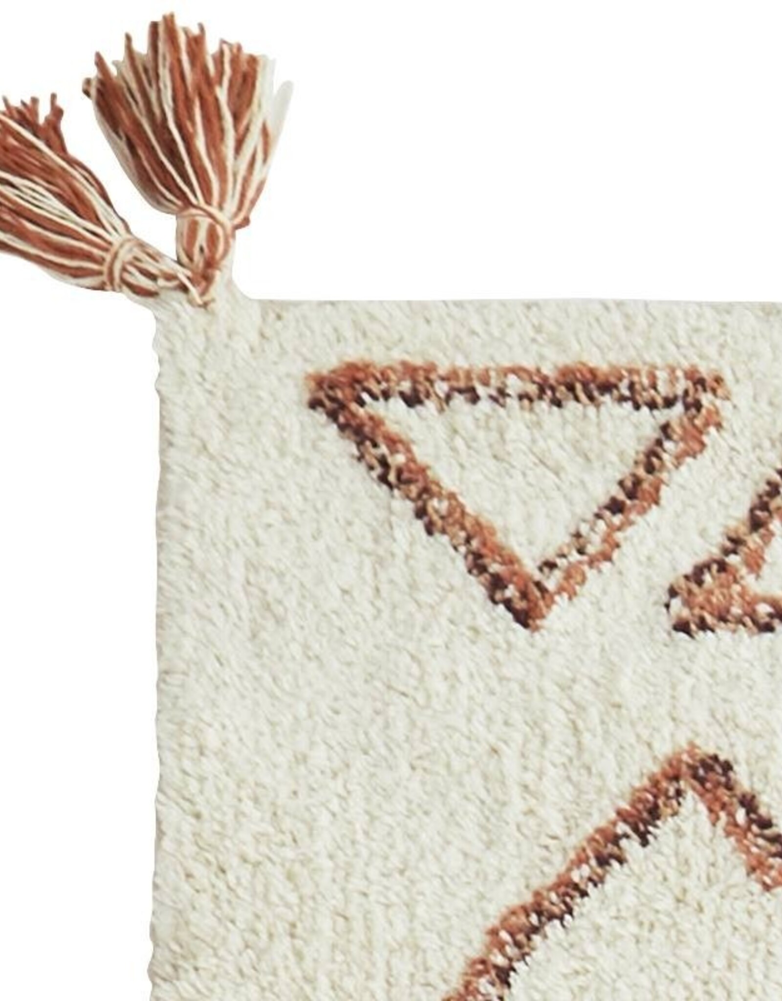 Madam Stoltz Tapijt - Cotton rug with tassels