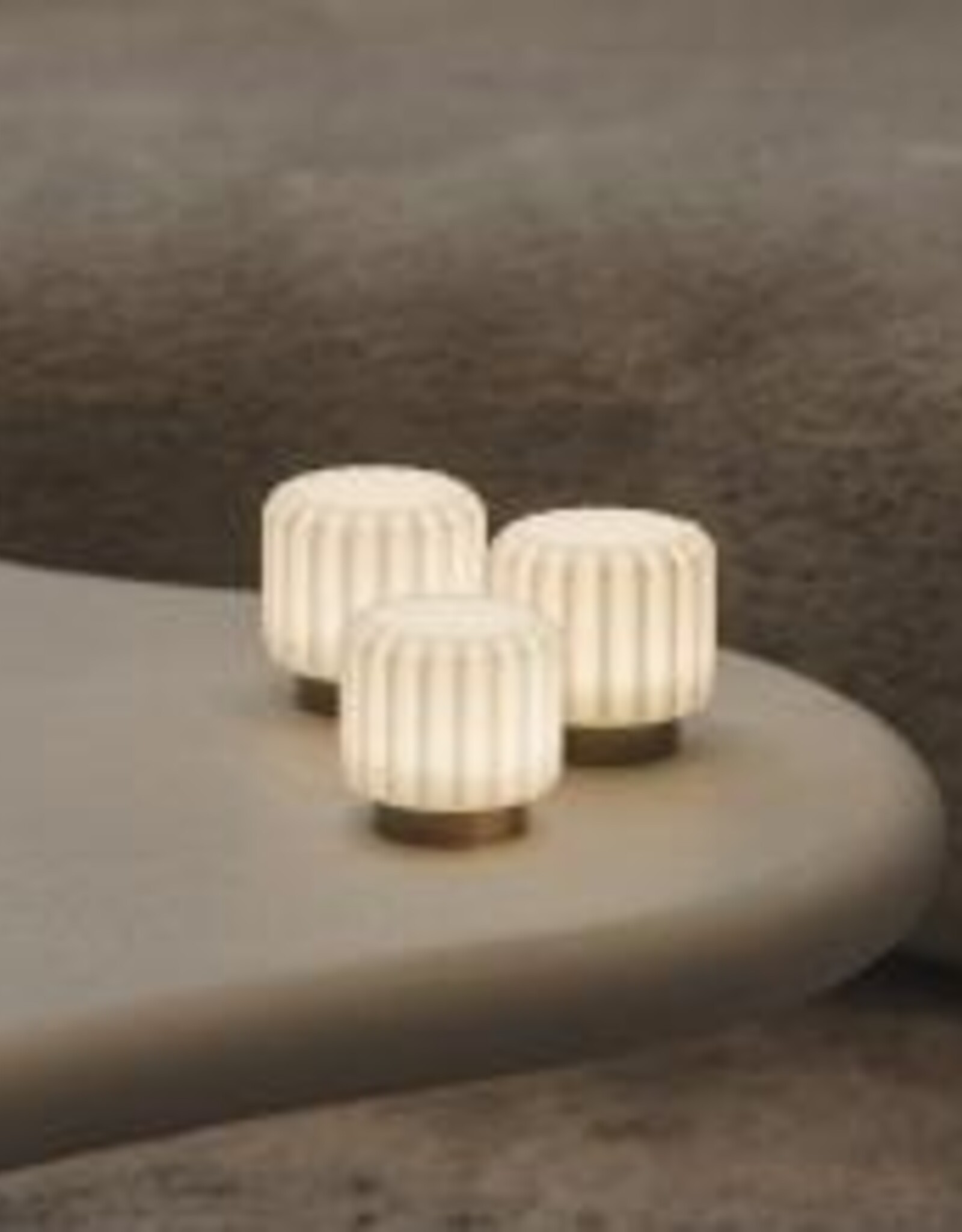 Atelier Pierre Dentelles - set van 3 - klei - ø9cm