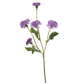 Kunstbloem - Carnation spray lavender 53cm