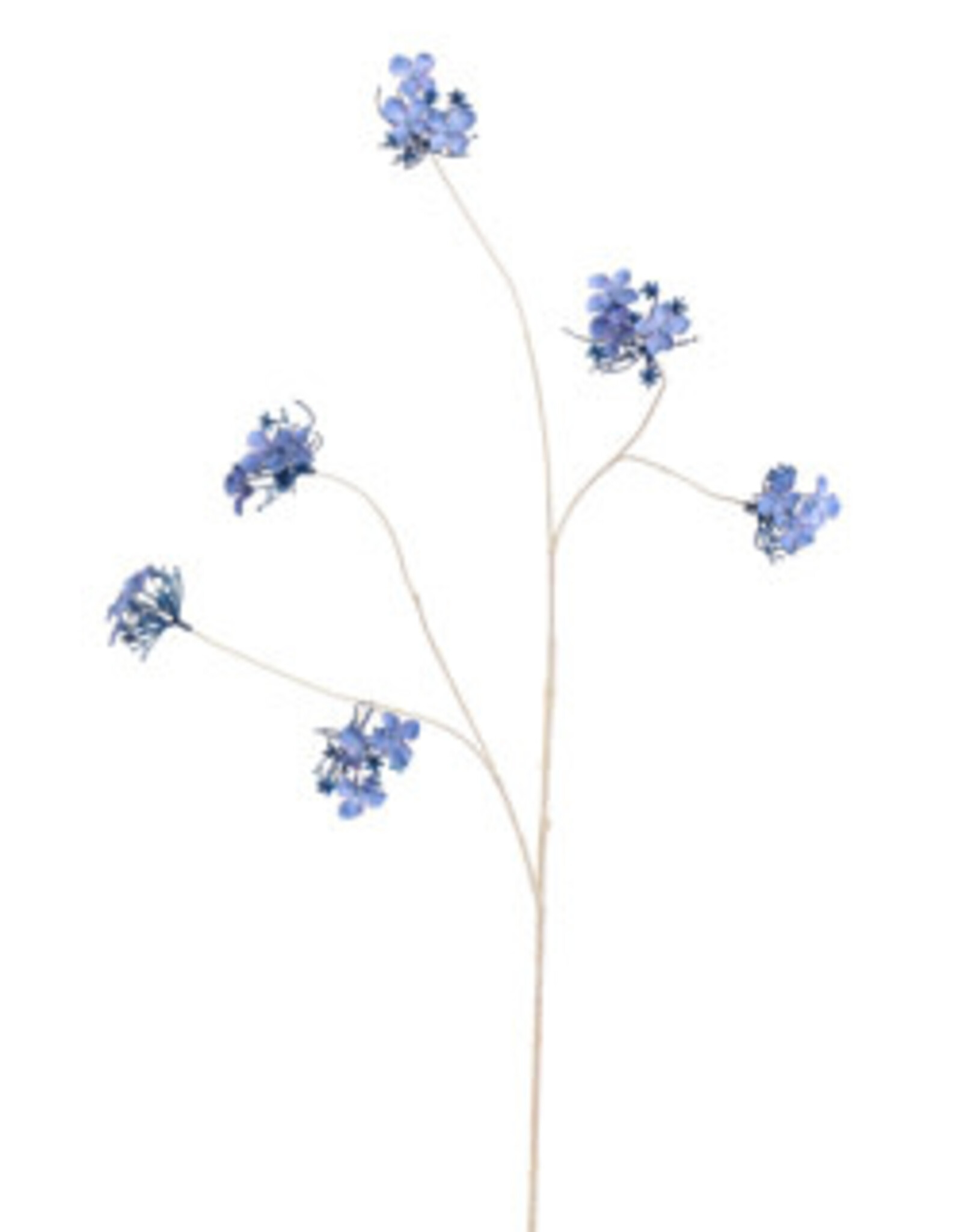 Kunstbloem - Hortensia kleursteel 110cm blauw