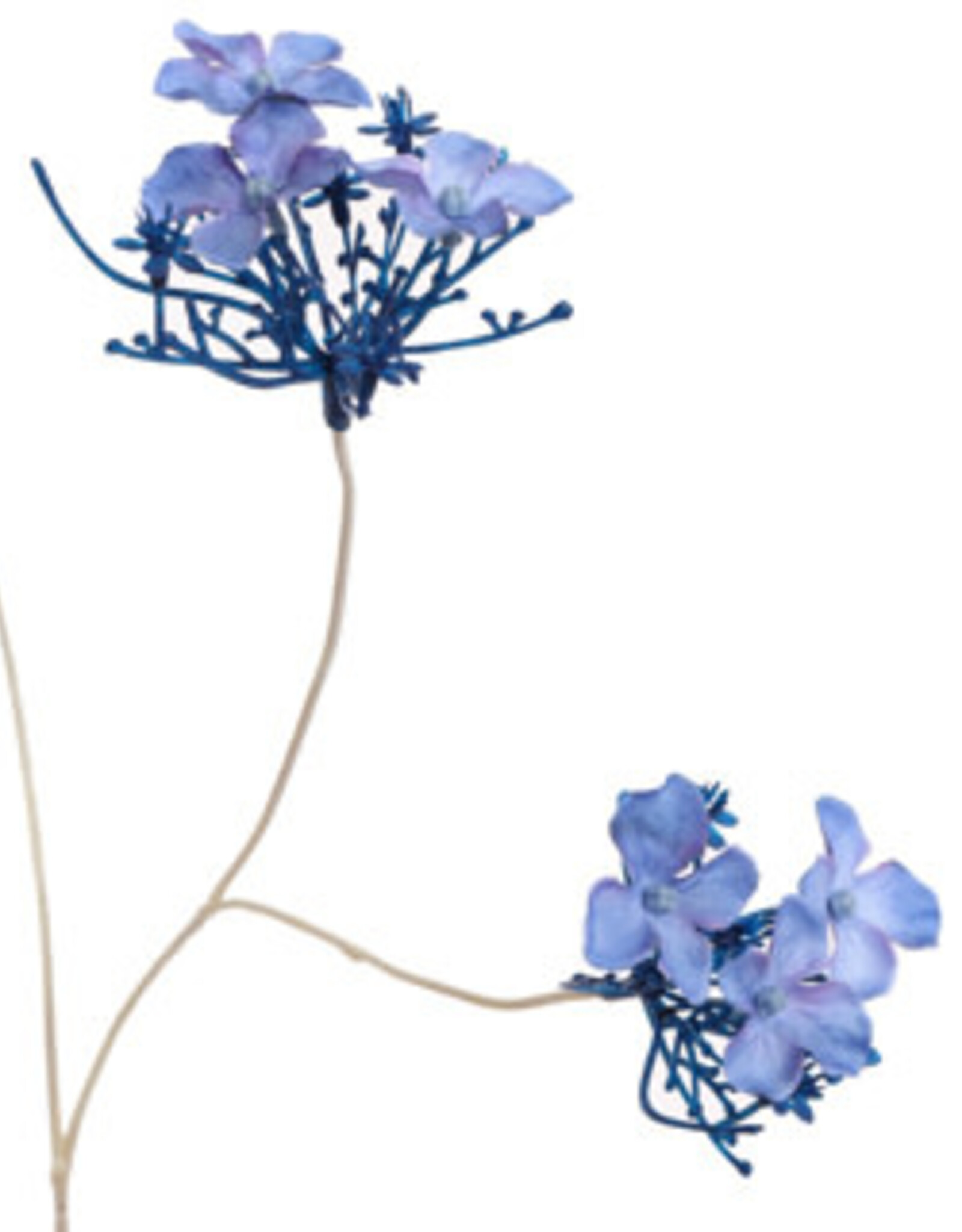 Kunstbloem - Hortensia kleursteel 110cm blauw