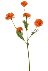 Kunstbloem - Carnation spray orange 53cm