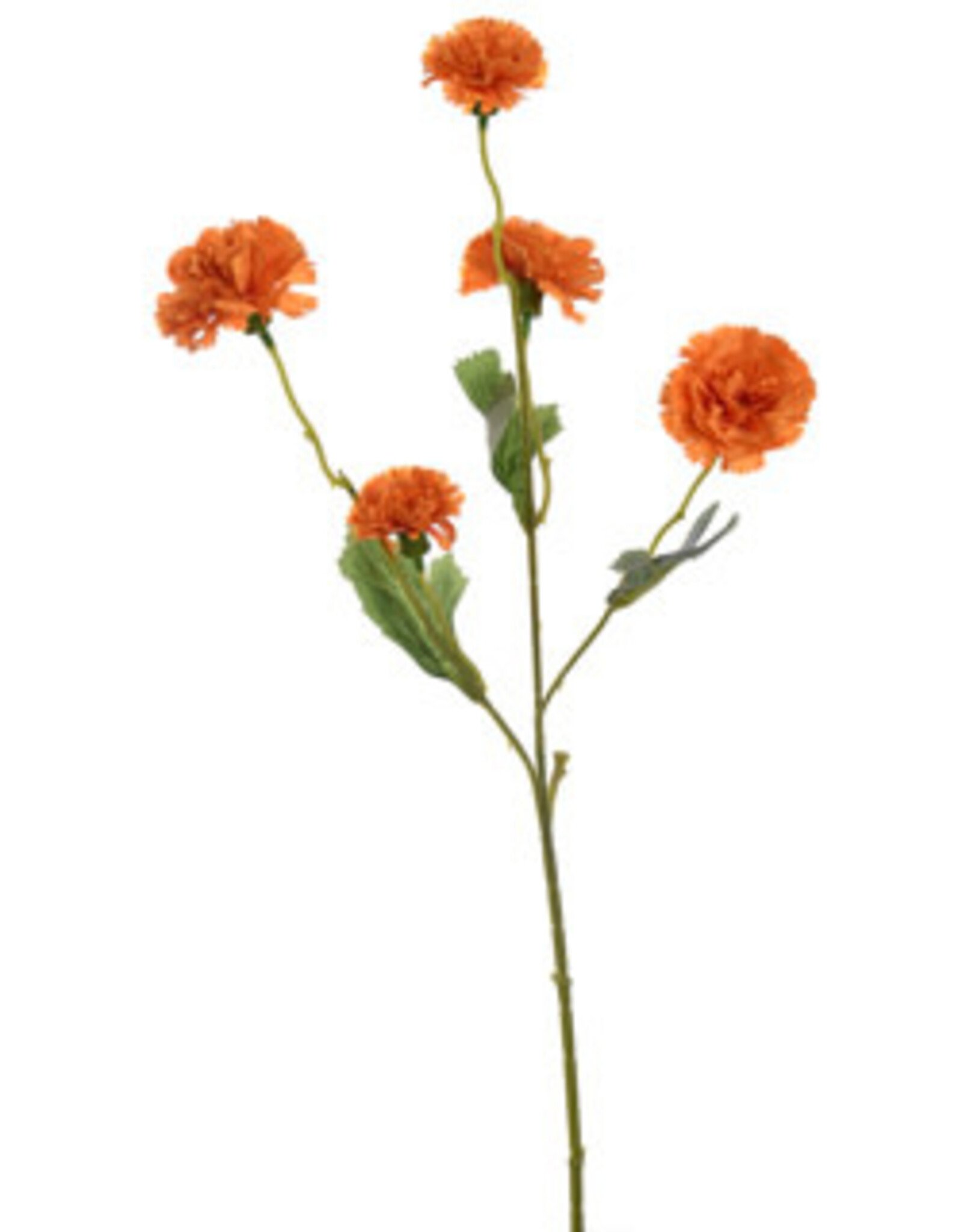 Kunstbloem - Carnation spray orange 53cm