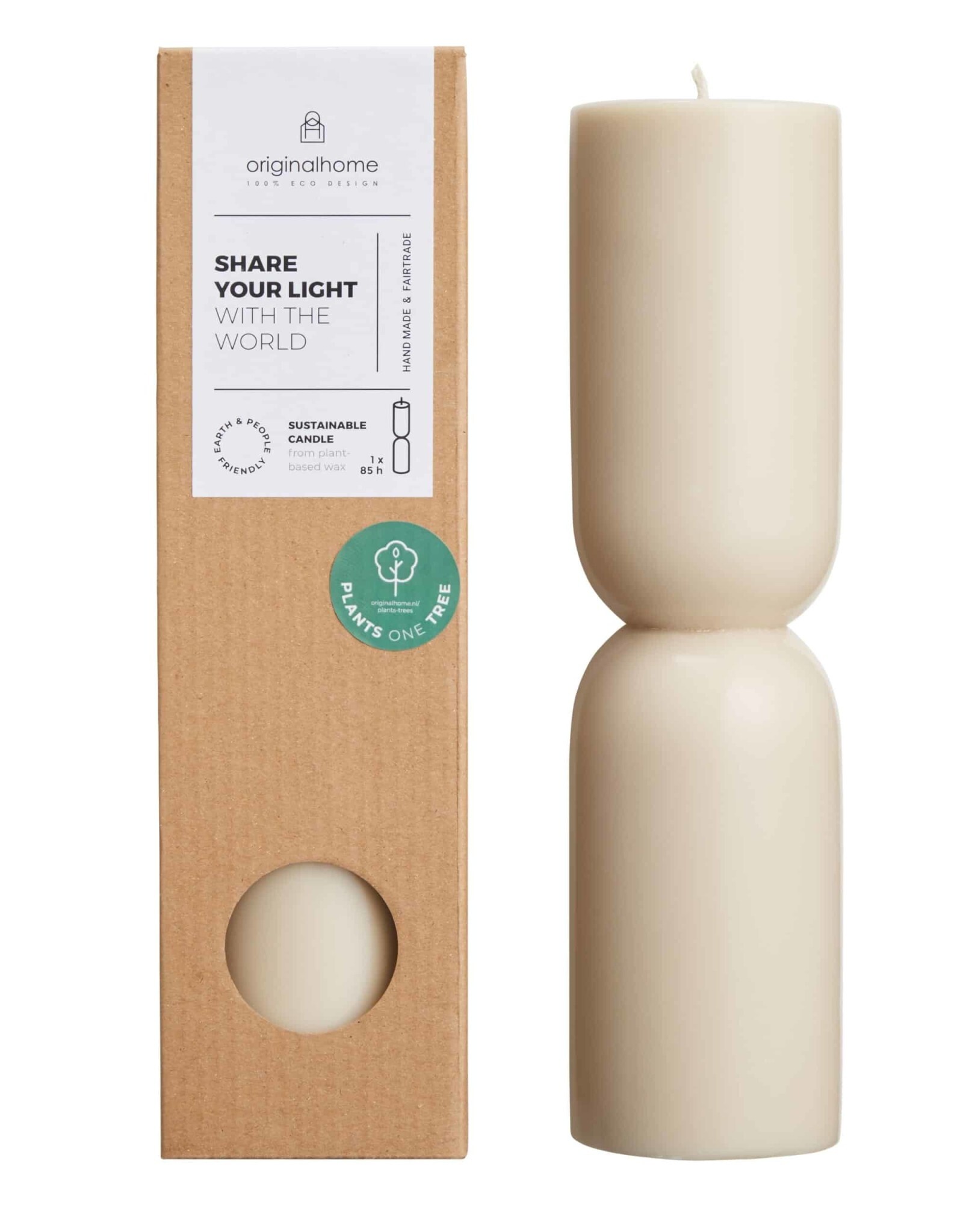 kaars organic beige L