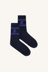 By-bar Sokken logo sparkle - one size - zwart/blauw