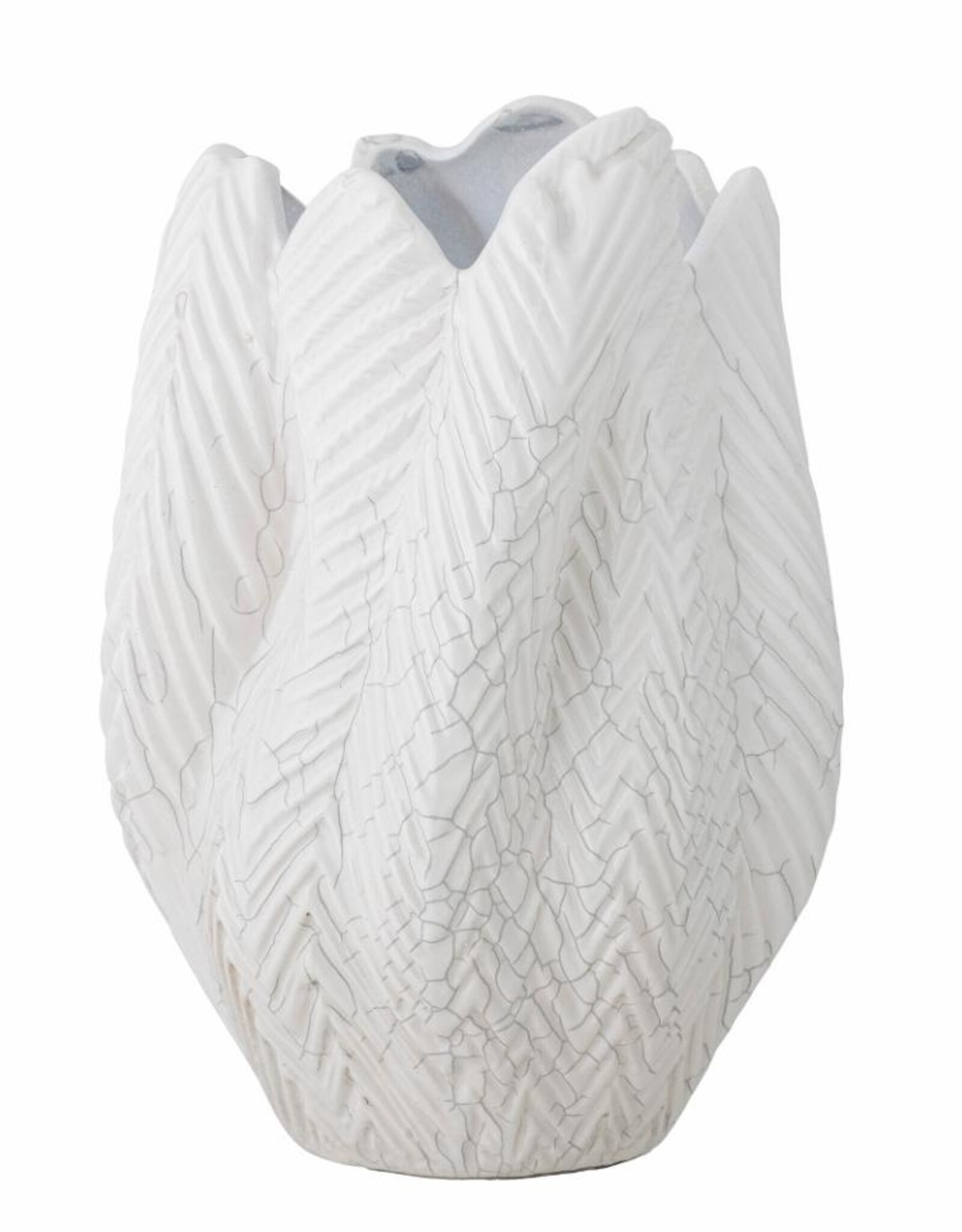 Bloomingville Vaas - Besa white stoneware