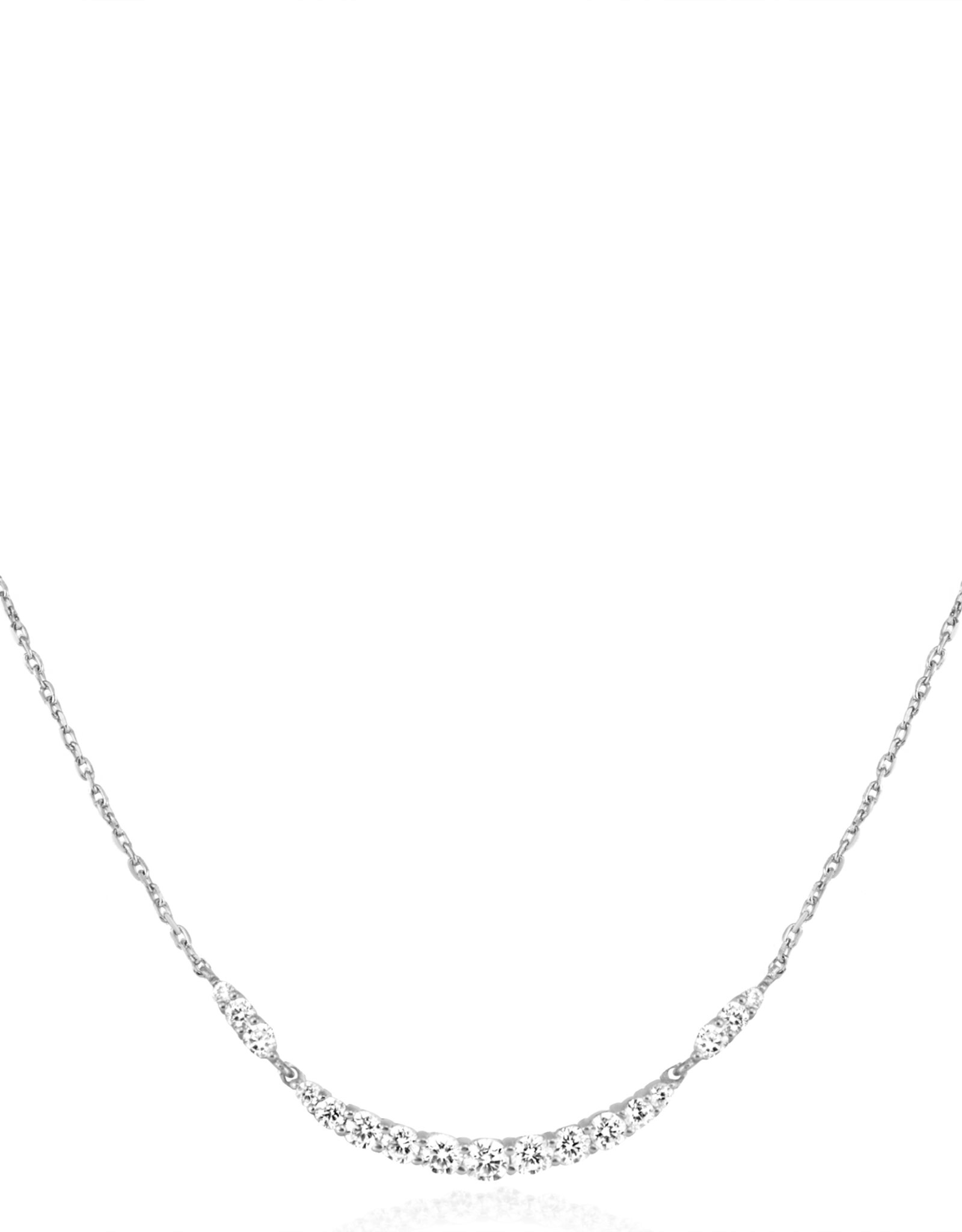 Ania Haie Ketting - Arc pave - zilver