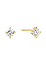 Ania Haie oorbellen - solitaire studs - gold