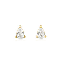 Ania Haie Oorbellen - Pear studs - goud