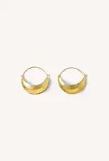 By-bar Oorbellen - moon - gold