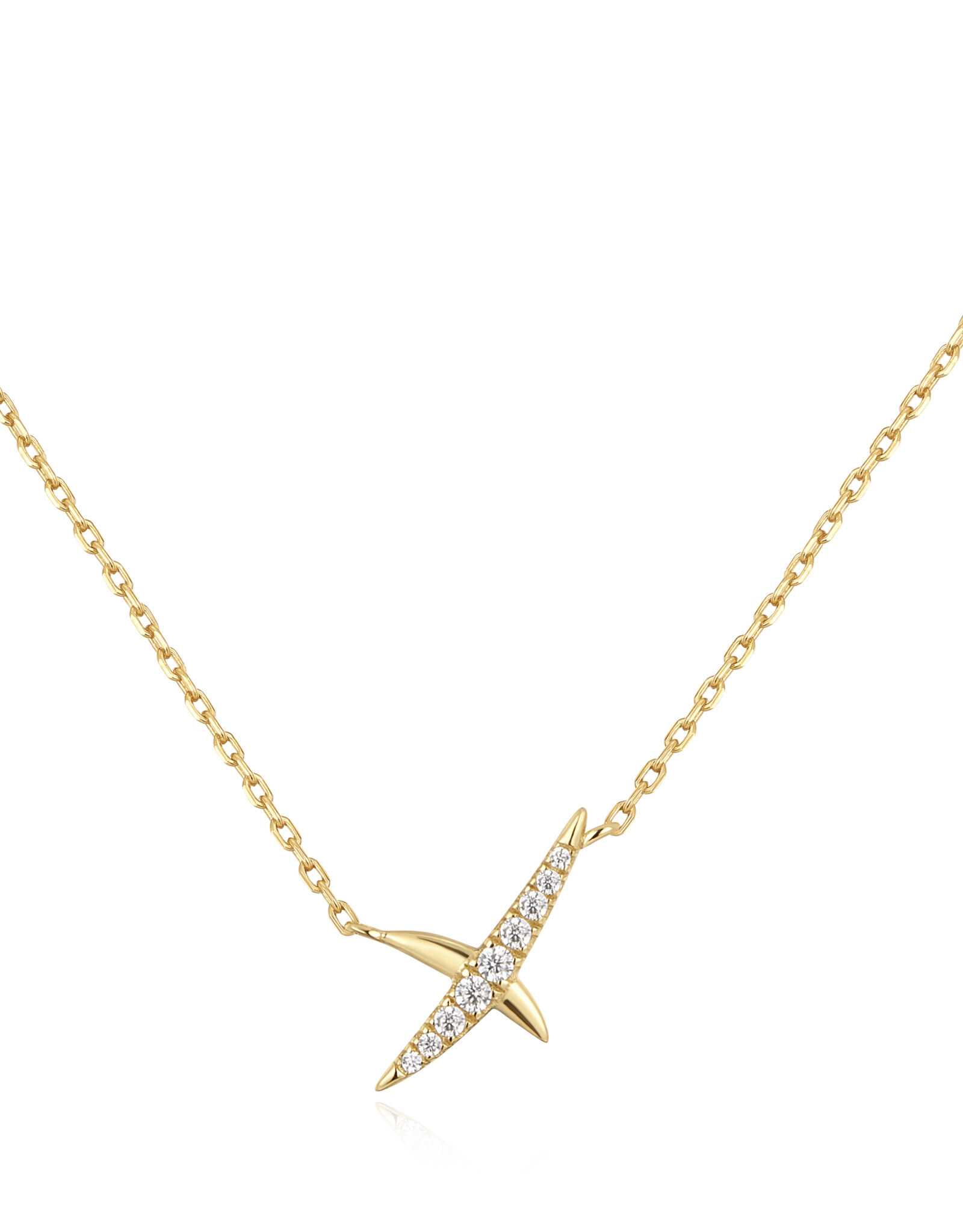 Ania Haie ketting - kiss pave - goud