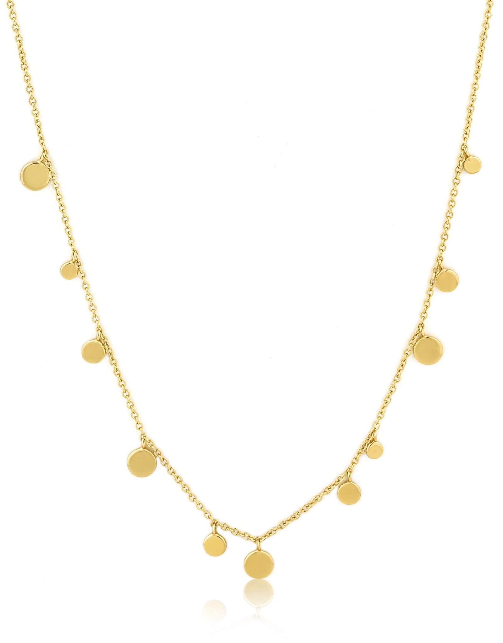 Ania Haie Ketting -  Geometry mixed discs - gold