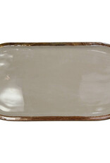 Schaal - Leaf wood beige 49x24.5x2.5 cm