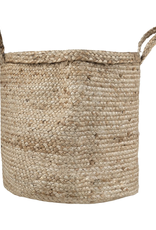 Zusss Jute opbergmand met hengsels 38x33