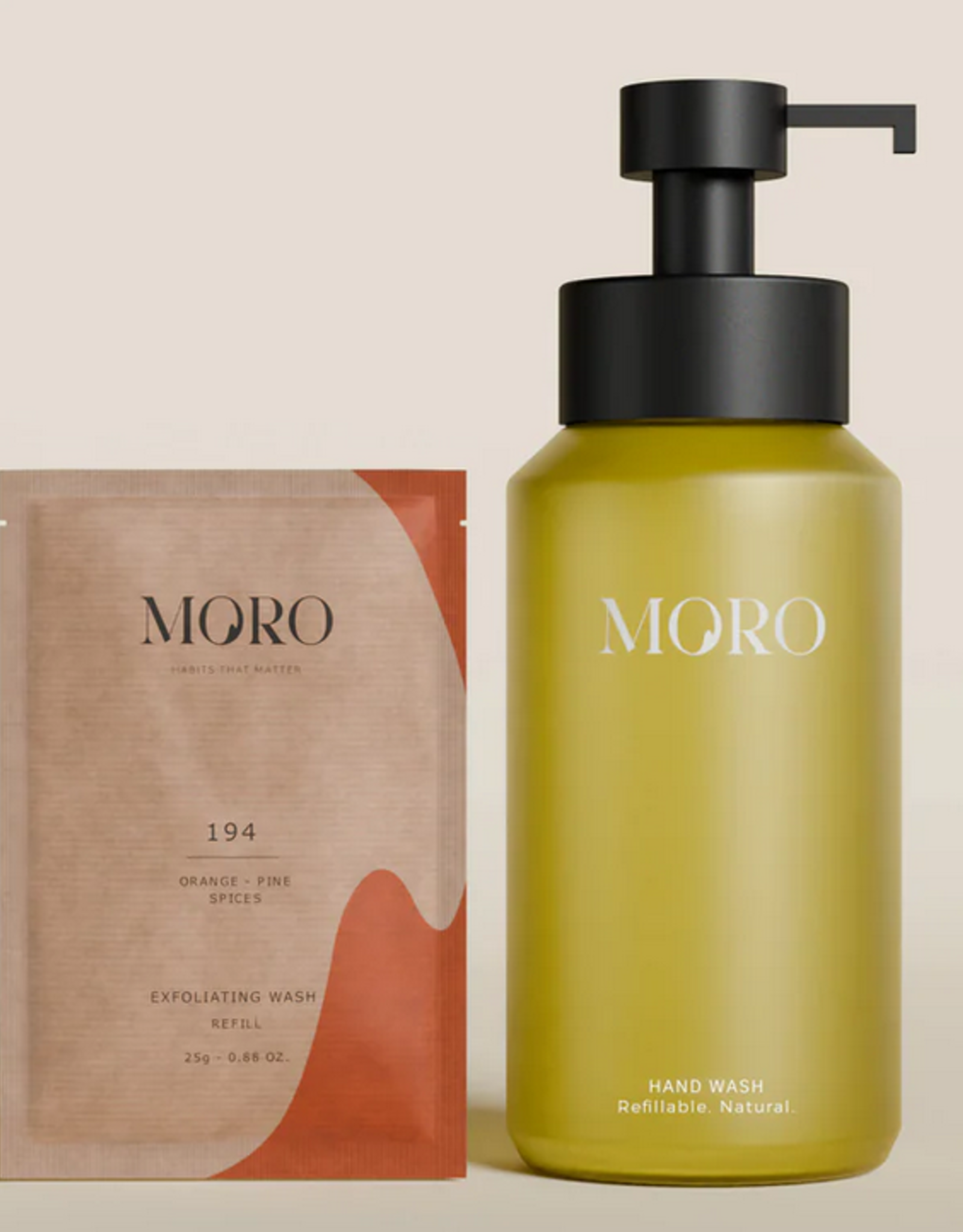 Moro Hand Wash Scrub - Starter kit - Pine/yellow