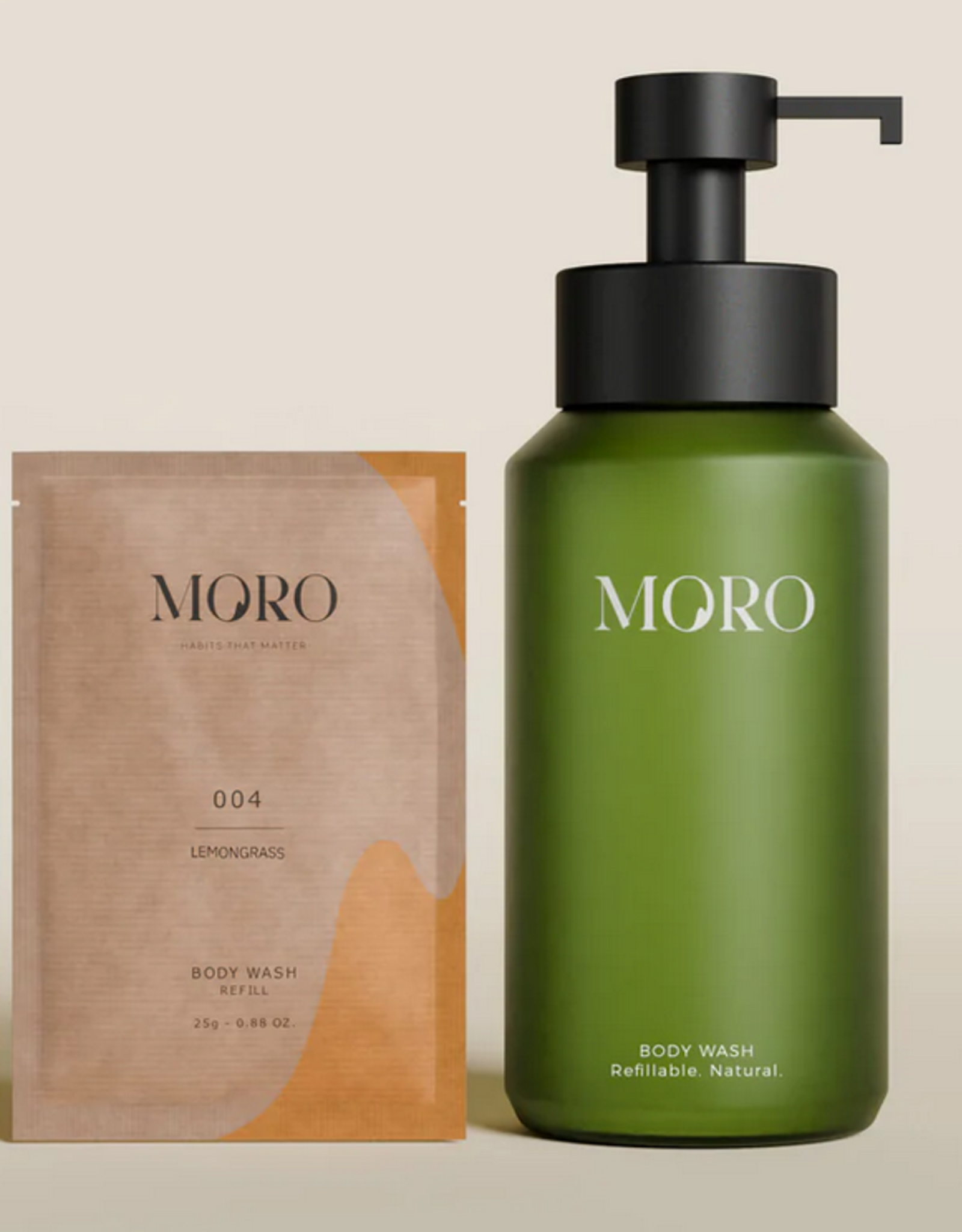 Moro Body Wash - Starter kit - lemongrass / green