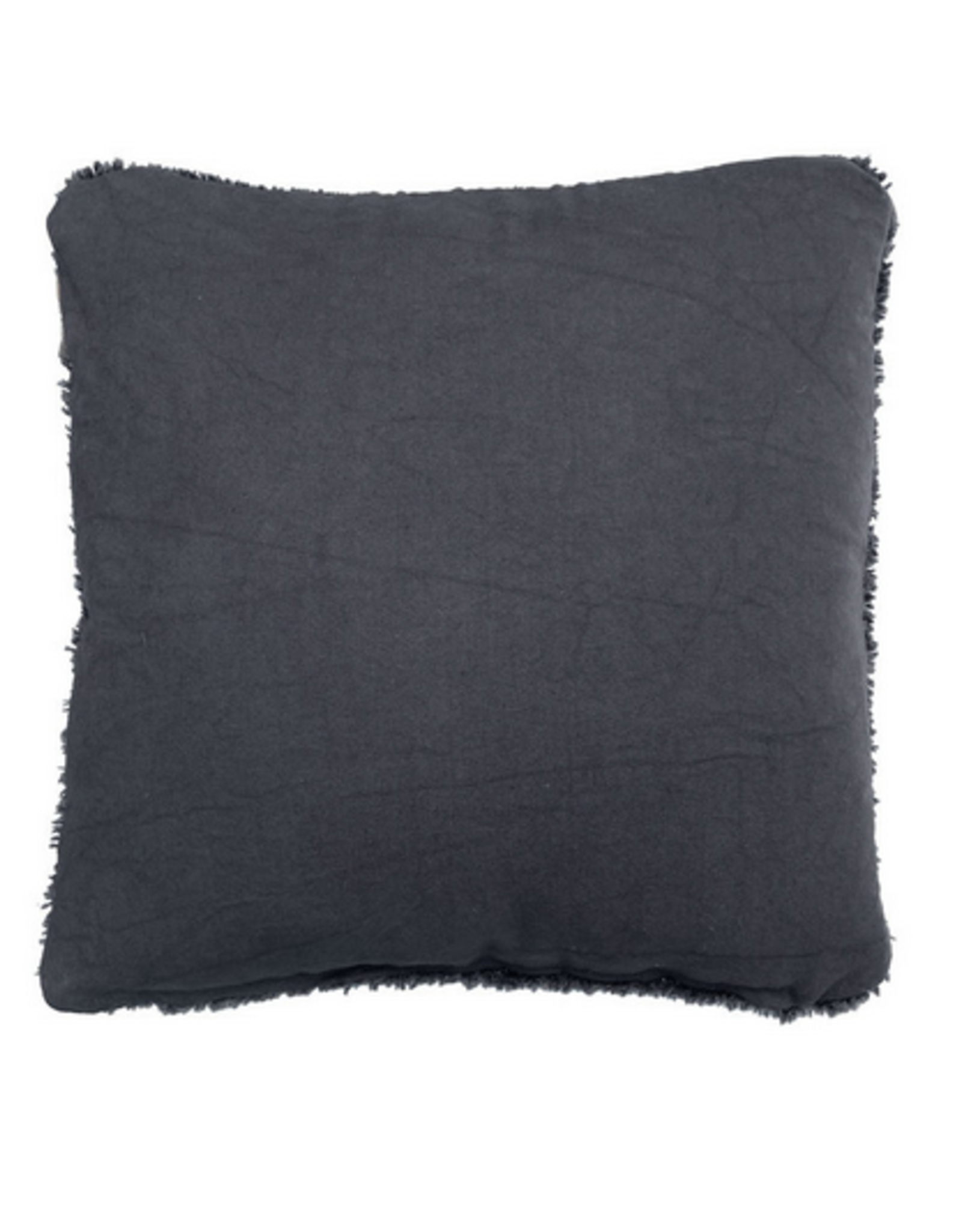 Kussen - Turfed solid cushion - cozy grey