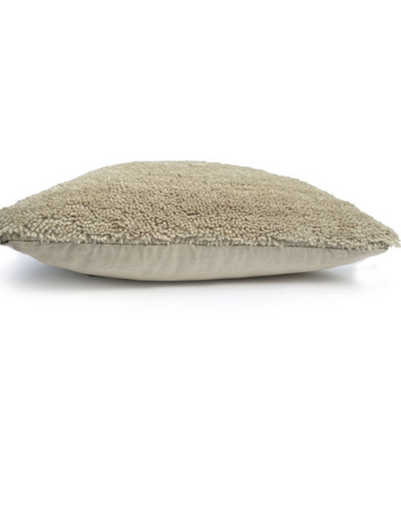 Kussen - Turfed solid cushion - cocoon beige