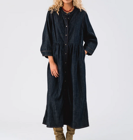 Lollys Laundry Kleed - Aliya Maxi dress - blauw jeans