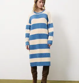 Kleed - Coryne blauw/beige