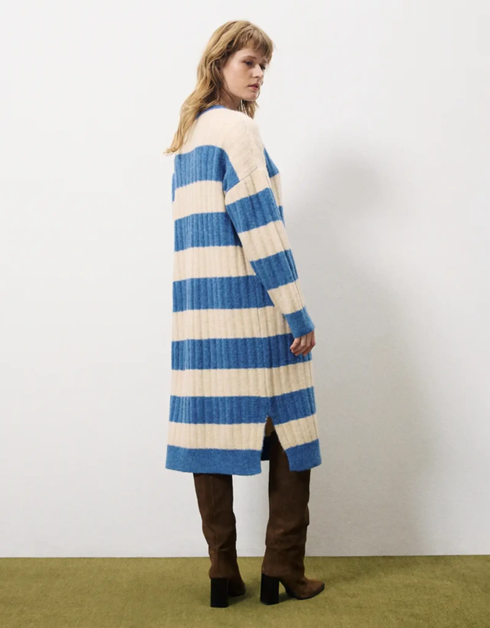 Kleed - Coryne blauw/beige
