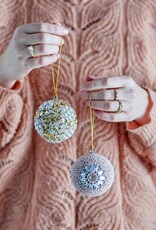 Bloomingville Kerstbal -  roze goud set van 2