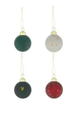 Zusss Kerstballen - Set van 4 multicolor