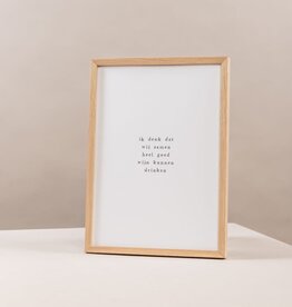 Ik pak je in Lijst & poster A4 Ik denk dat wij samen heel goed kunnen wijnen