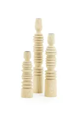 Kandelaar - Totem naturel (set of 3)