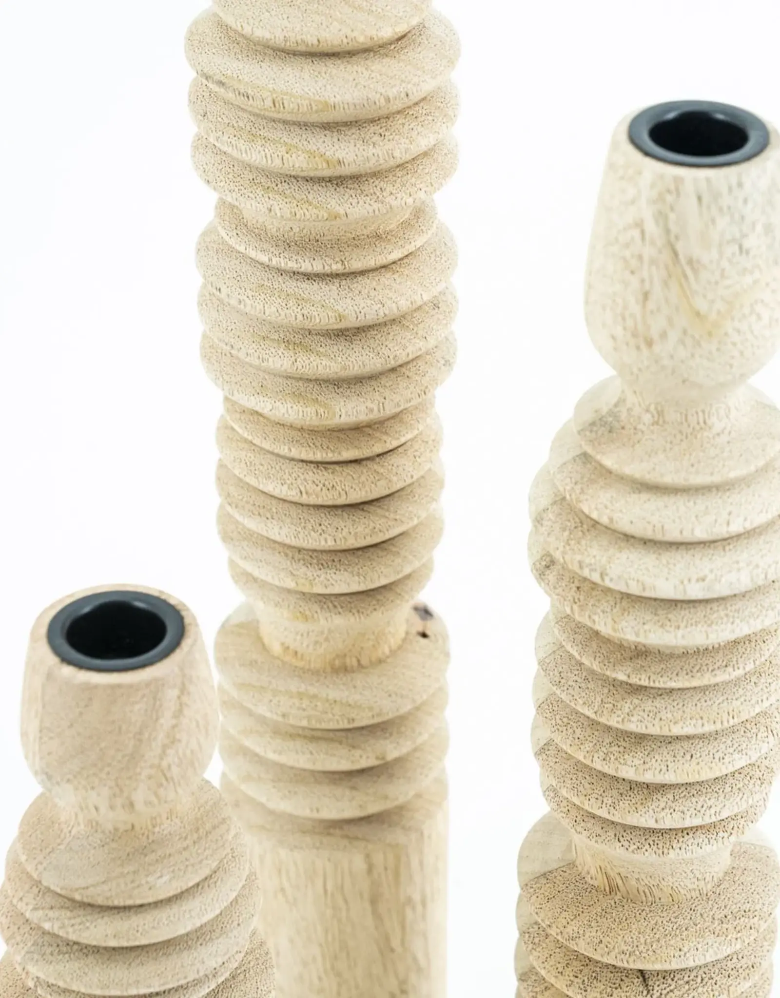 Kandelaar - Totem naturel (set of 3)