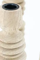 Kandelaar - Totem naturel (set of 3)