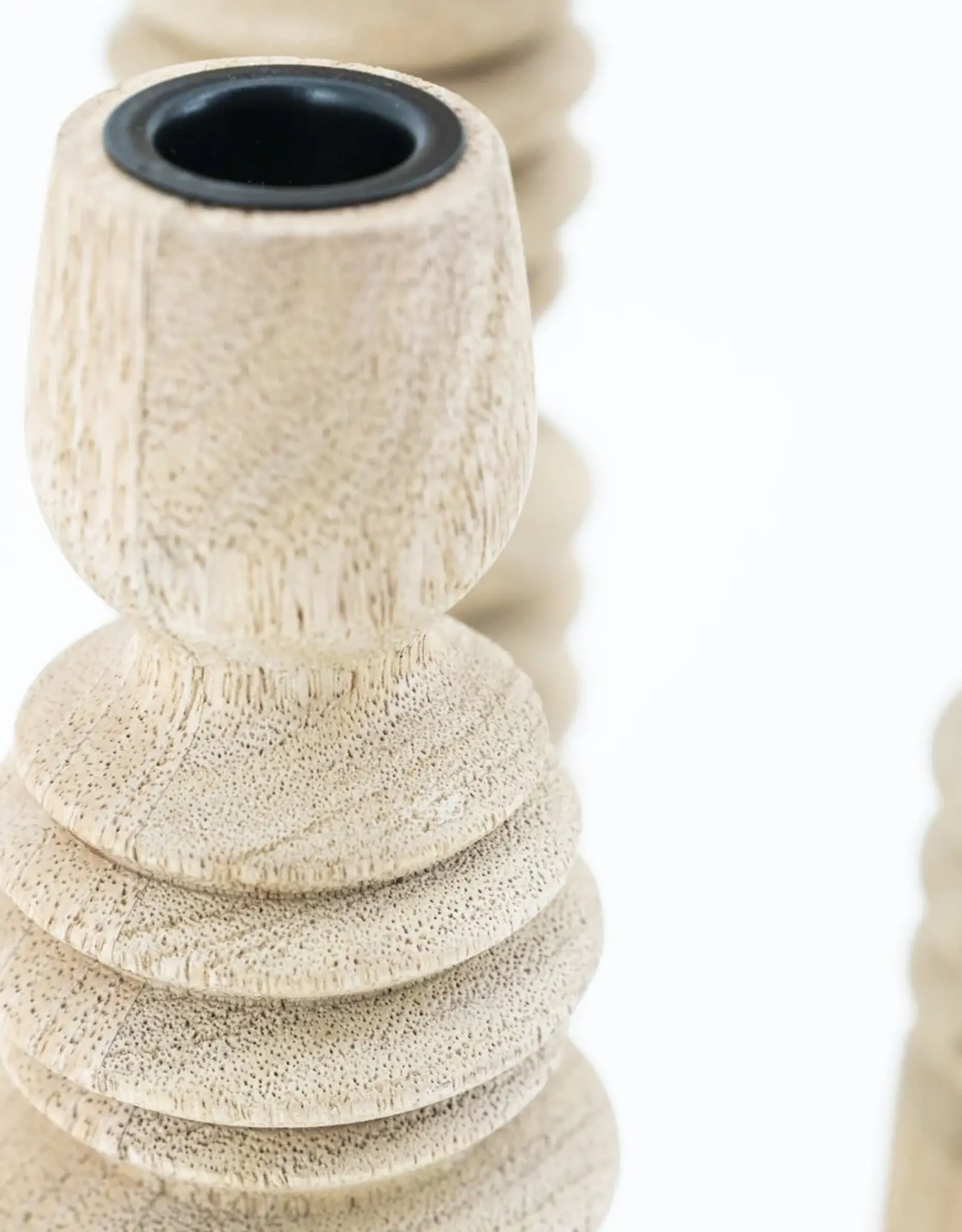 Kandelaar - Totem naturel (set of 3)