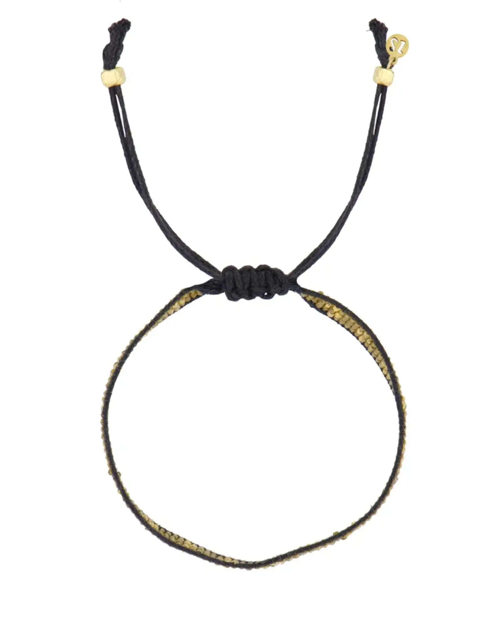 Zusss Miyuki armbandje - bloemen mosgroen