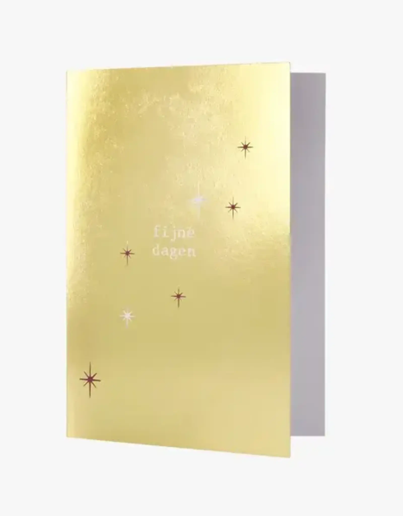 Zusss Wenskaart - Goud fijne dagen