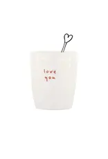 Zusss Espressokopje love you wit/rood