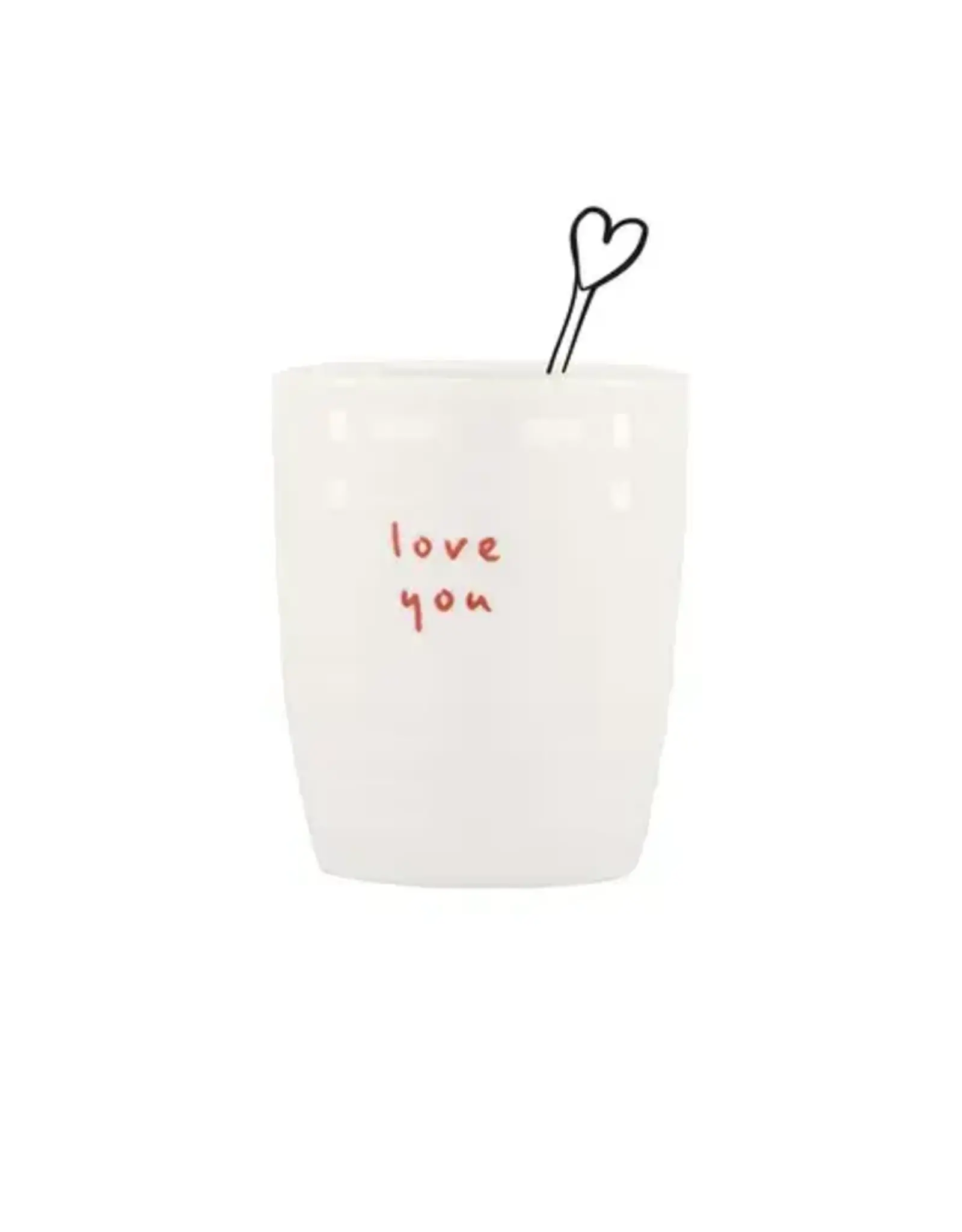 Zusss Espressokopje love you wit/rood