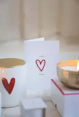 Zusss Wenskaart - hartje strijkembleem wit/rood
