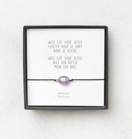 Amethist armbandje - Wees lief voor jezelf