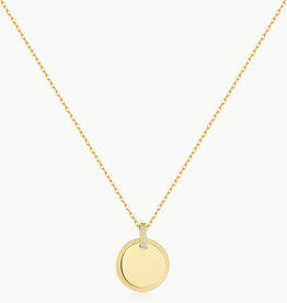 Ania Haie Ketting - Chic creator disc pendant - goud