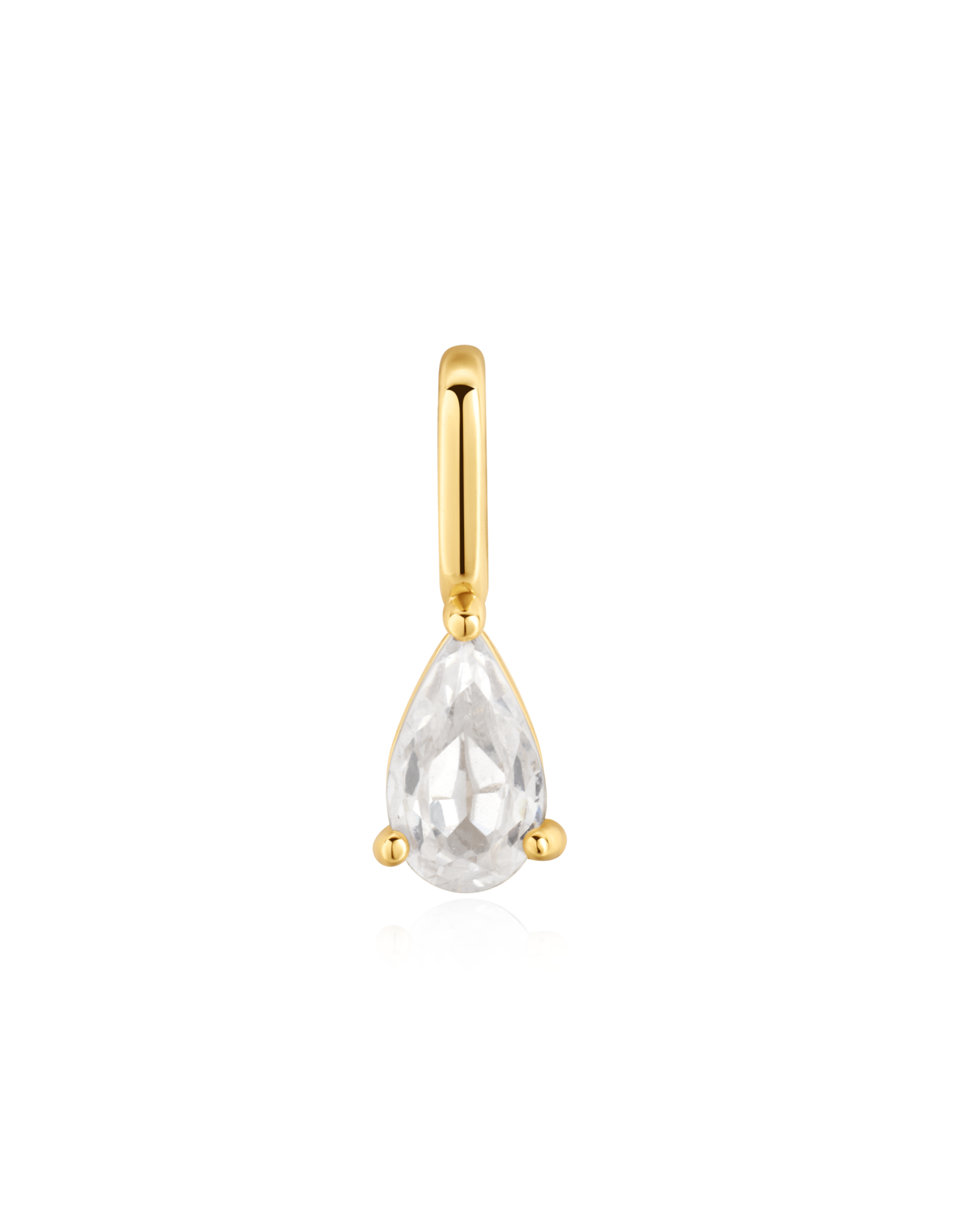 Ania Haie Pop charm - tear drop - goud