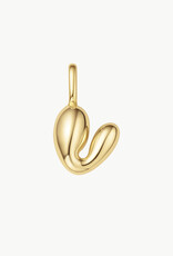 Ania Haie Charm - Letter V - goud
