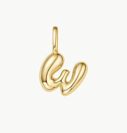 Ania Haie Charm - Letter W - goud
