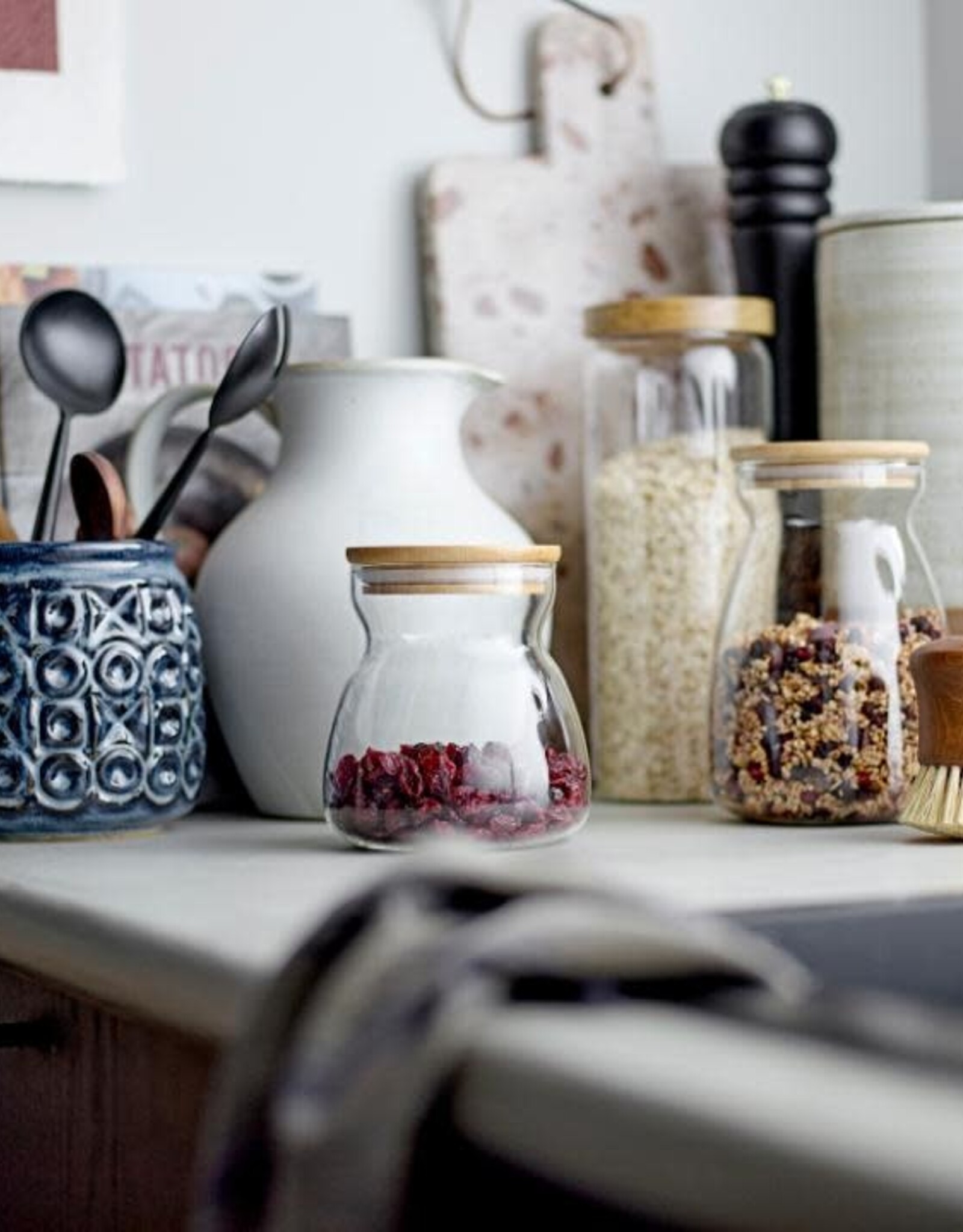 Bloomingville Voorraadpot - Tinse Jar Clear Glass