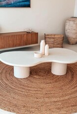 Salontafel met organische vorm en 2 poten