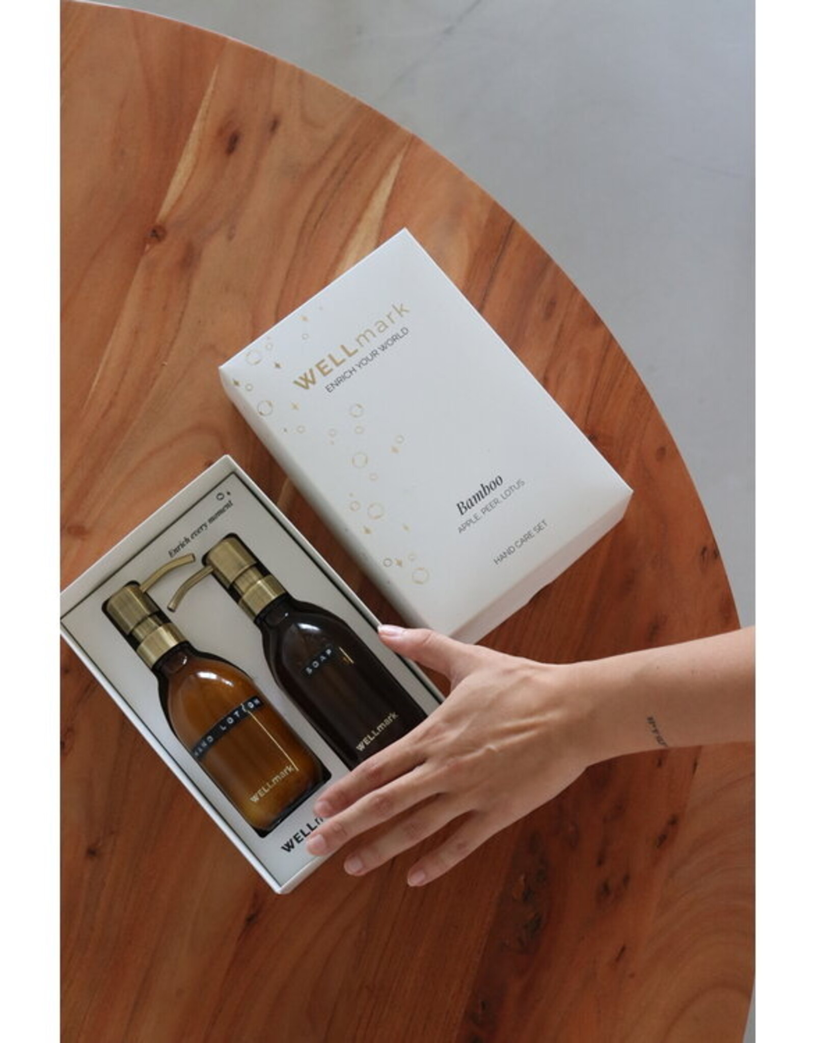 Wellmark Hand care set - bamboo