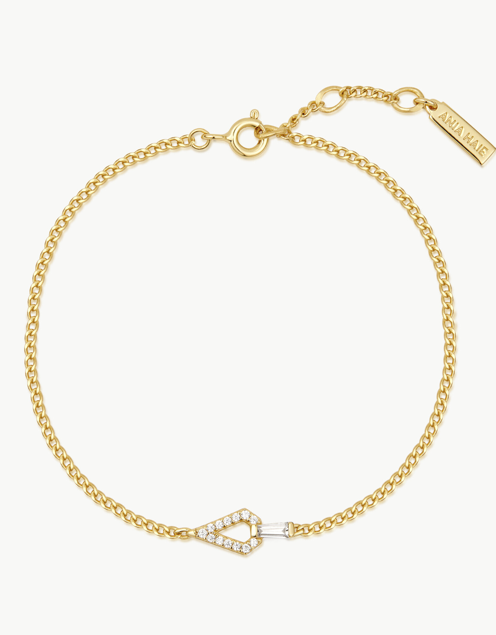 Ania Haie Armband - Geometric cubic zirconia - goud